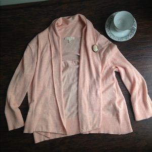 Eileen Fisher Pink Cotton Cardigan